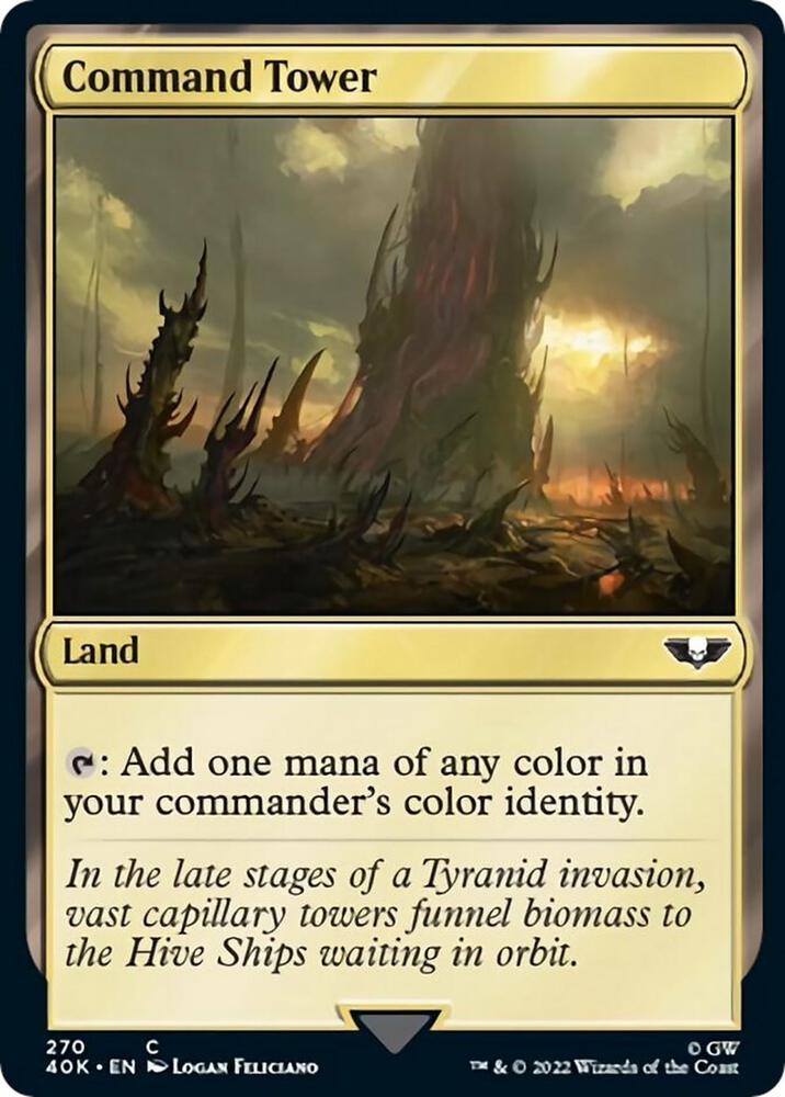 Command Tower 270 card from Universes Beyond: Warhammer 40,000