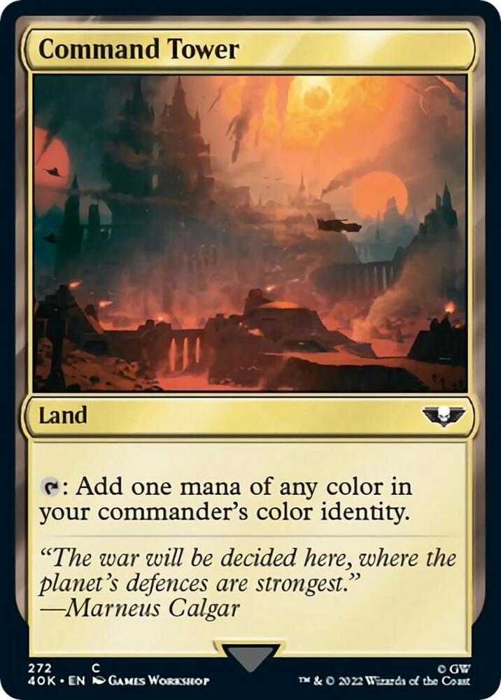 Command Tower 272 card from Universes Beyond: Warhammer 40,000