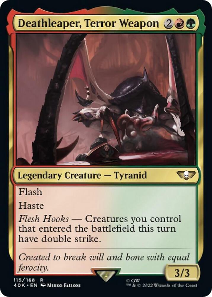 Deathleaper, Terror Weapon (Surge Foil) 115 card from Universes Beyond: Warhammer 40,000