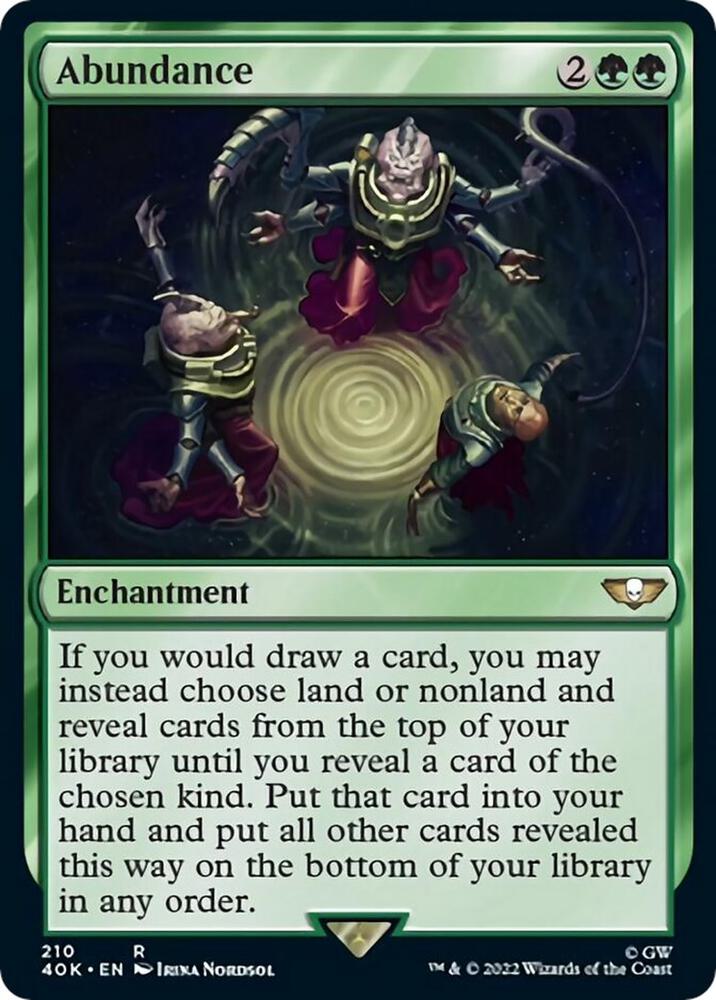Abundance 210 card from Universes Beyond: Warhammer 40,000