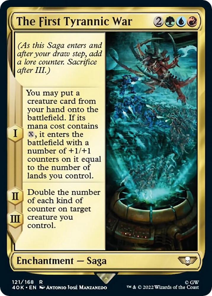 The First Tyrannic War 121 card from Universes Beyond: Warhammer 40,000