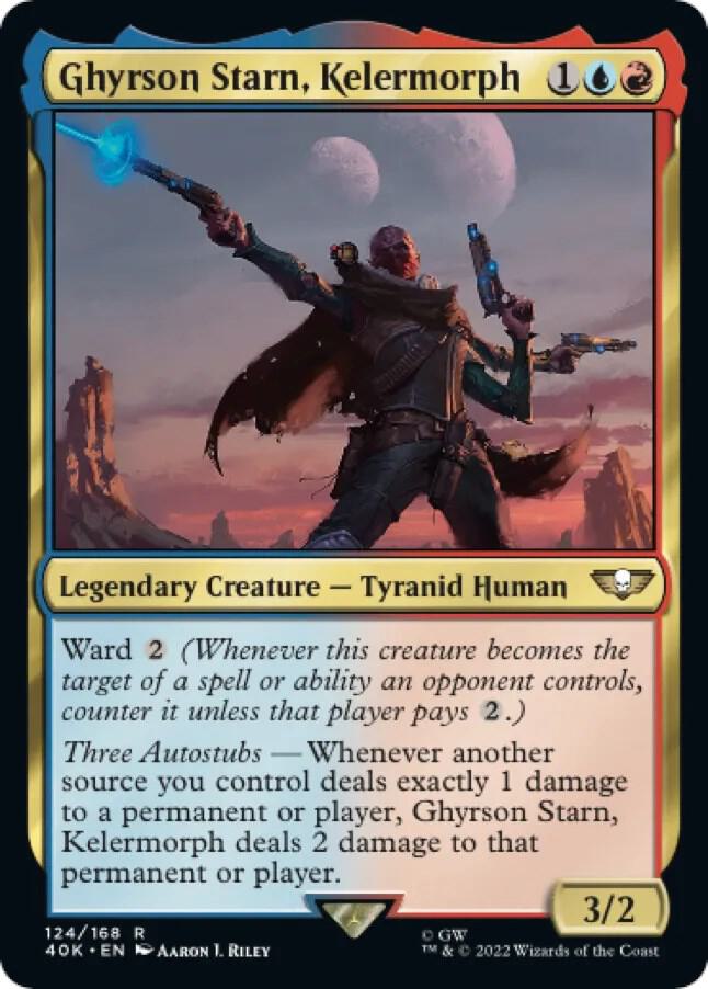 Ghyrson Starn, Kelermorph 124 card from Universes Beyond: Warhammer 40,000