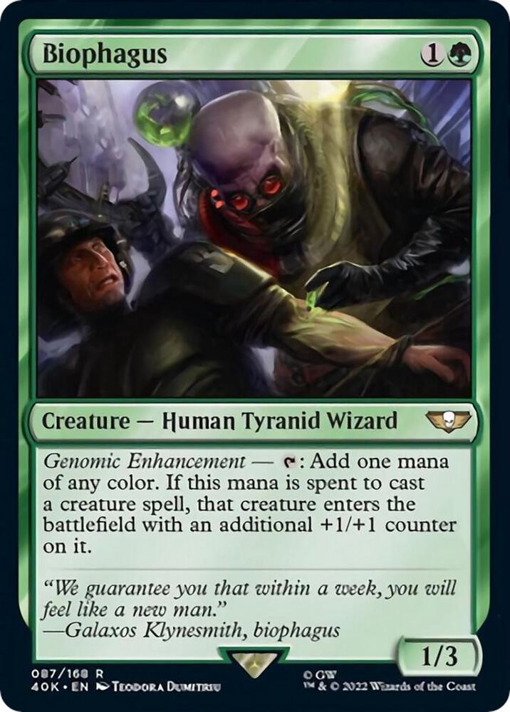 Biophagus (Surge Foil) 87 card from Universes Beyond: Warhammer 40,000