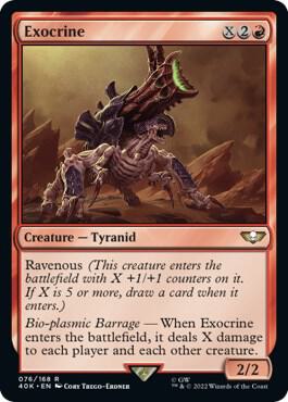 Exocrine 76 card from Universes Beyond: Warhammer 40,000