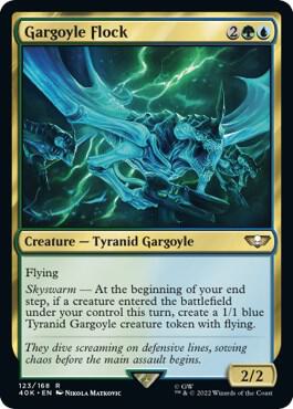 Gargoyle Flock (Surge Foil) 123 card from Universes Beyond: Warhammer 40,000