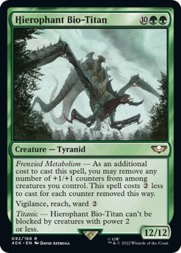 Hierophant Bio-Titan 92 card from Universes Beyond: Warhammer 40,000