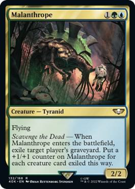 Malanthrope 132 card from Universes Beyond: Warhammer 40,000
