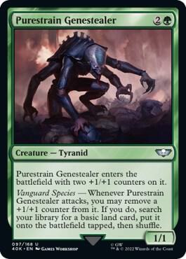 Purestrain Genestealer 97 card from Universes Beyond: Warhammer 40,000