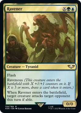 Ravener (Surge Foil) 138 card from Universes Beyond: Warhammer 40,000
