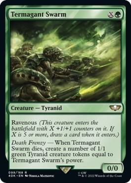 Termagant Swarm (Surge Foil) 99 card from Universes Beyond: Warhammer 40,000