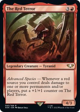 The Red Terror (Surge Foil) 83 card from Universes Beyond: Warhammer 40,000