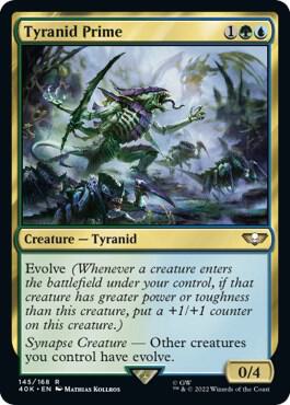 Tyranid Prime 145 card from Universes Beyond: Warhammer 40,000