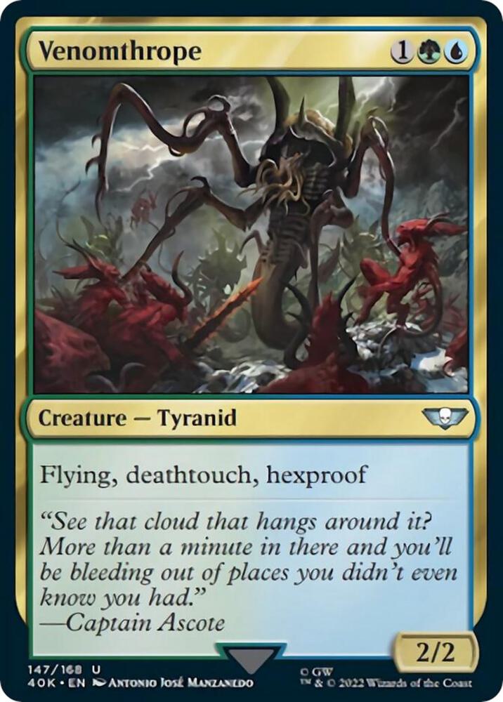 Venomthrope 147 card from Universes Beyond: Warhammer 40,000