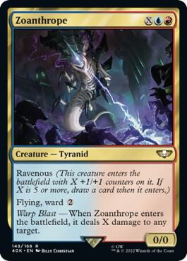 Zoanthrope 149 card from Universes Beyond: Warhammer 40,000