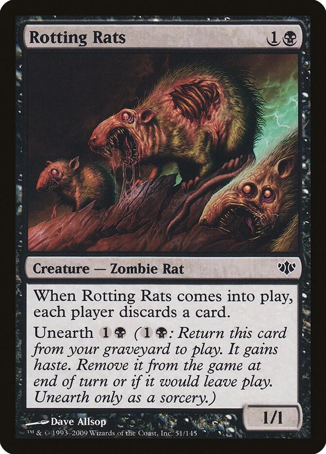 Rotting Rats 51 card from Conflux