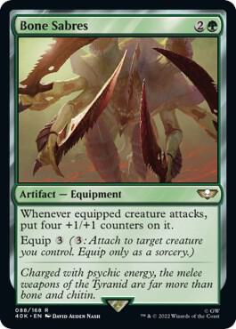 Bone Sabres 88 card from Universes Beyond: Warhammer 40,000