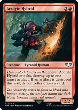 Acolyte Hybrid (Surge Foil) 70 card from Universes Beyond: Warhammer 40,000