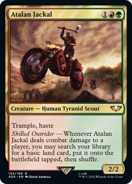 Atalan Jackal (Surge Foil) 105 card from Universes Beyond: Warhammer 40,000