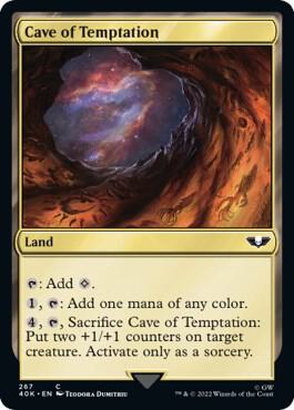 Cave of Temptation (Surge Foil) 267 card from Universes Beyond: Warhammer 40,000