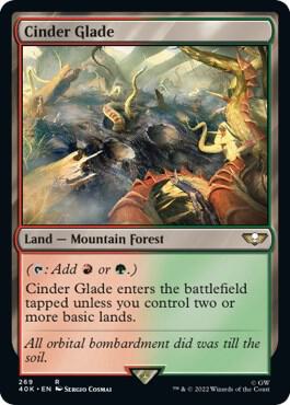 Cinder Glade 269 card from Universes Beyond: Warhammer 40,000
