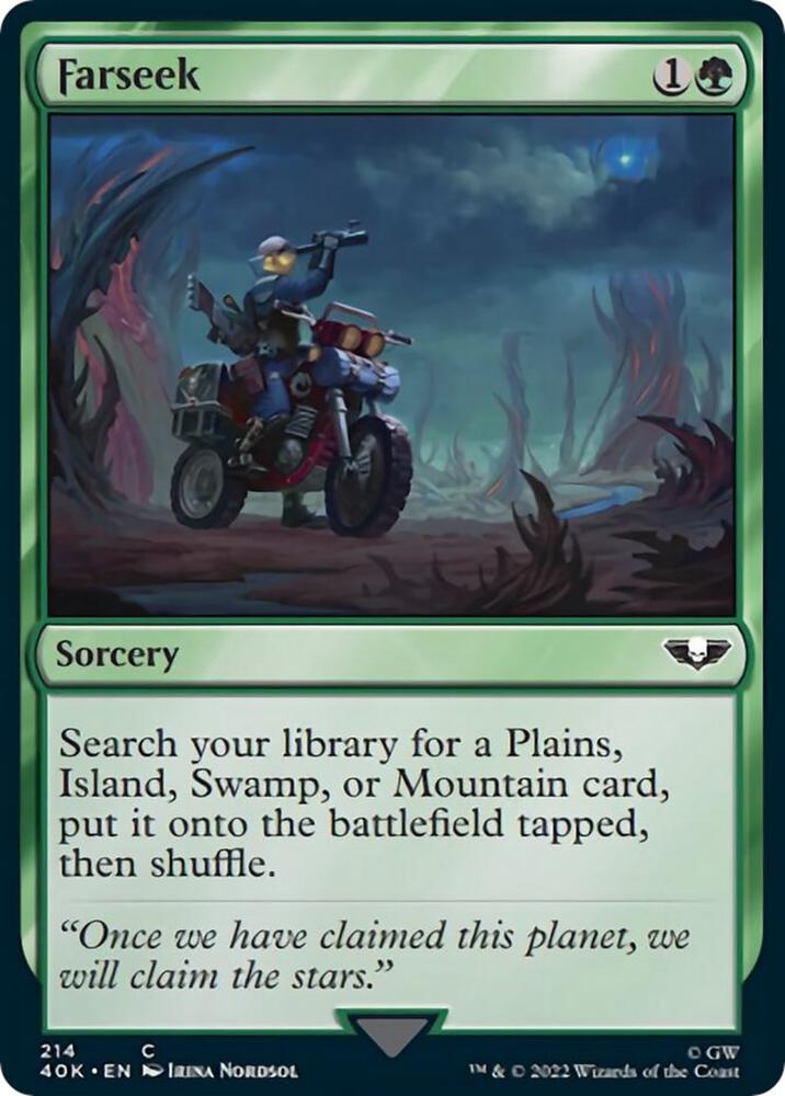 Farseek 214 card from Universes Beyond: Warhammer 40,000