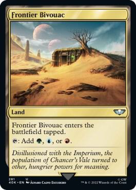 Frontier Bivouac 281 card from Universes Beyond: Warhammer 40,000