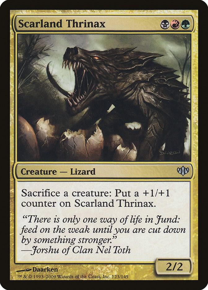 Scarland Thrinax 123 card from Conflux