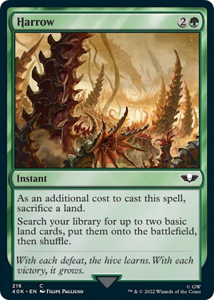 Harrow (Surge Foil) 216 card from Universes Beyond: Warhammer 40,000