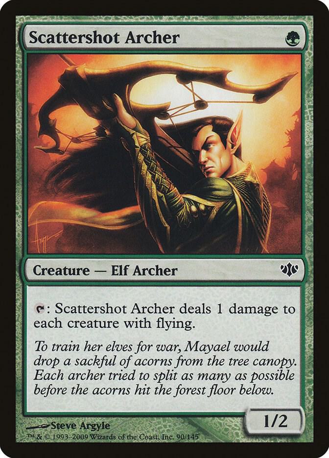 Scattershot Archer 90 card from Conflux