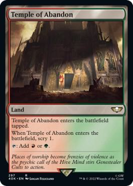 Temple of Abandon 297 card from Universes Beyond: Warhammer 40,000