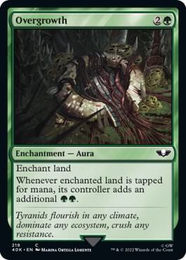 Overgrowth 219 card from Universes Beyond: Warhammer 40,000