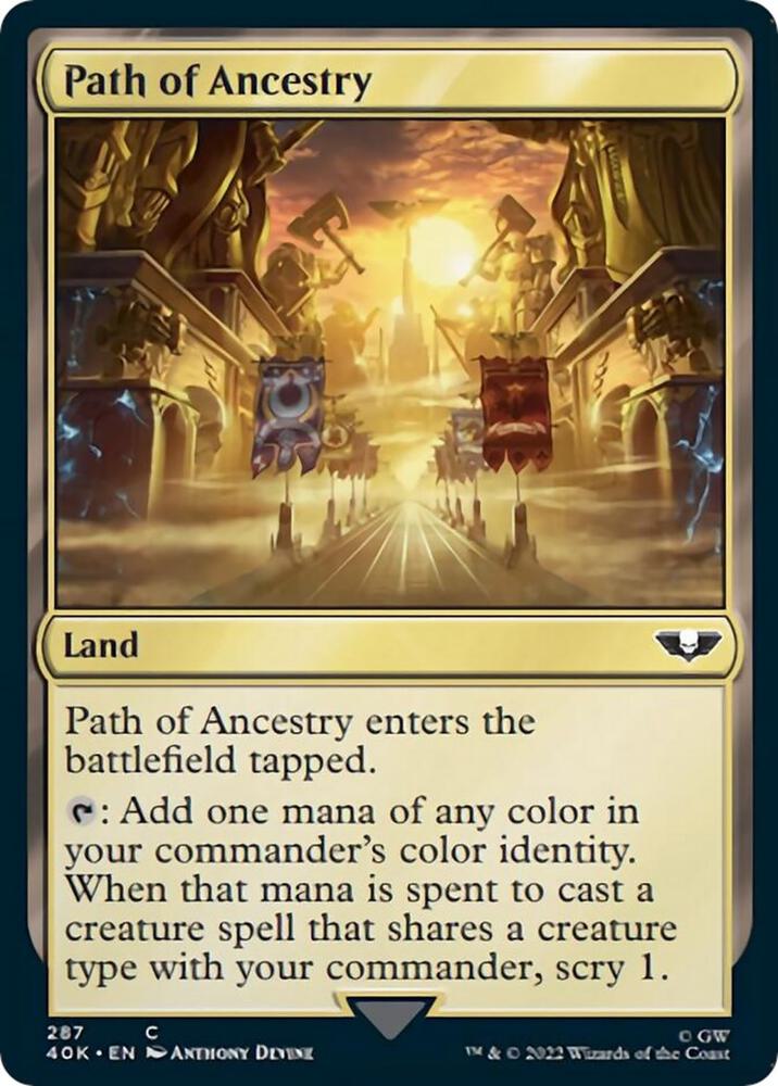 Path of Ancestry (Surge Foil) 287 card from Universes Beyond: Warhammer 40,000