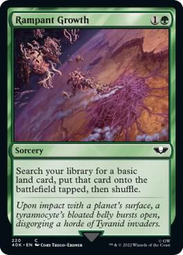 Rampant Growth 220 card from Universes Beyond: Warhammer 40,000