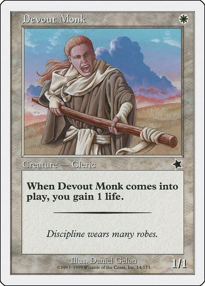 Devout Monk 14 card from Starter 1999