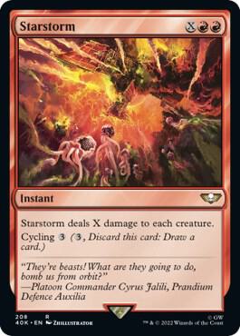 Starstorm (Surge Foil) 208 card from Universes Beyond: Warhammer 40,000