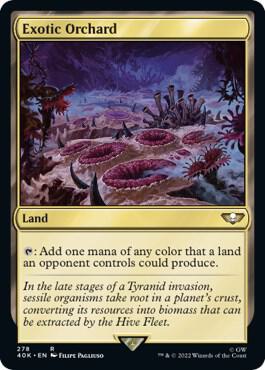 Exotic Orchard (Surge Foil) 278 card from Universes Beyond: Warhammer 40,000