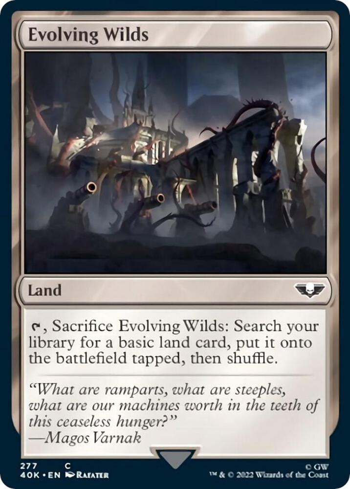 Evolving Wilds (Surge Foil) 277 card from Universes Beyond: Warhammer 40,000