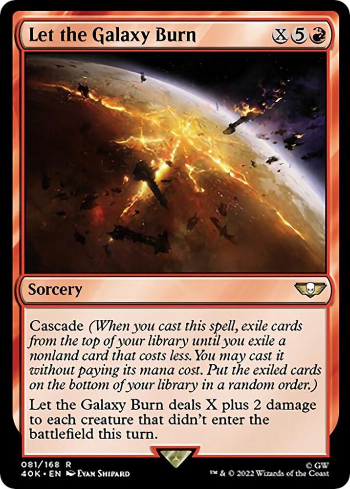 Let the Galaxy Burn 81 card from Universes Beyond: Warhammer 40,000
