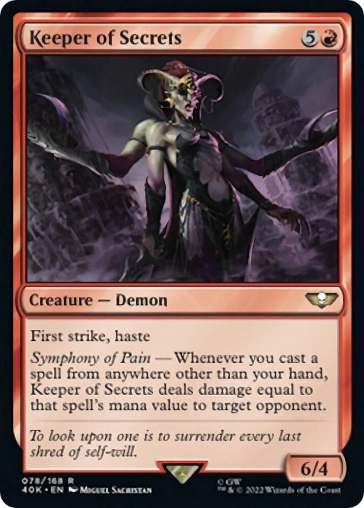 Keeper of Secrets 78 card from Universes Beyond: Warhammer 40,000