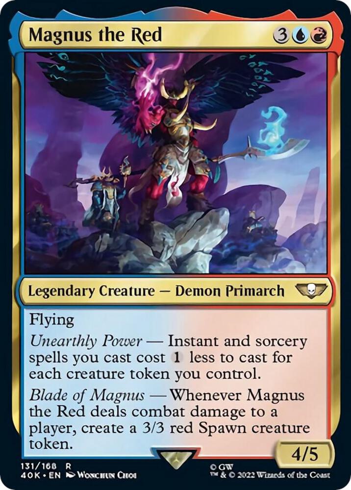 Magnus the Red 131 card from Universes Beyond: Warhammer 40,000