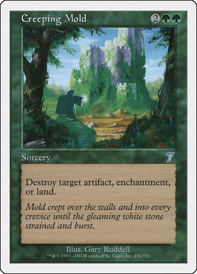 Creeping Mold 236 card from 7th Edition