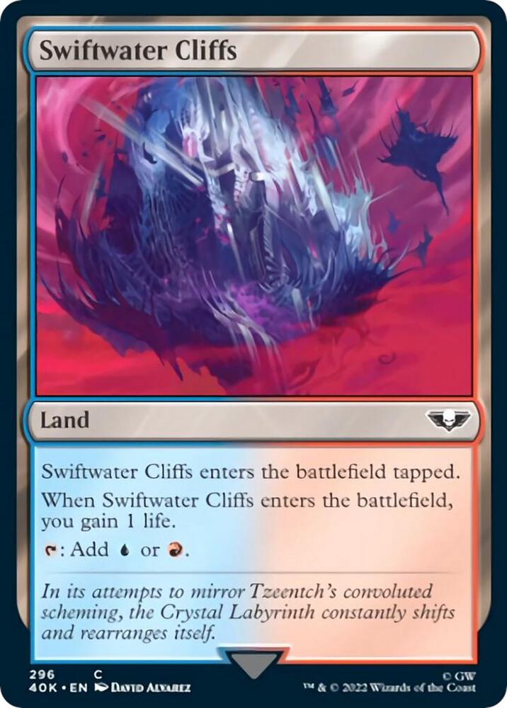 Swiftwater Cliffs 296 card from Universes Beyond: Warhammer 40,000