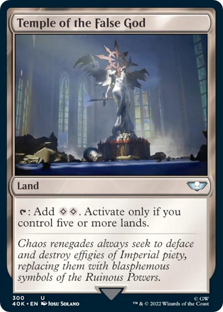 Temple of the False God 300 card from Universes Beyond: Warhammer 40,000