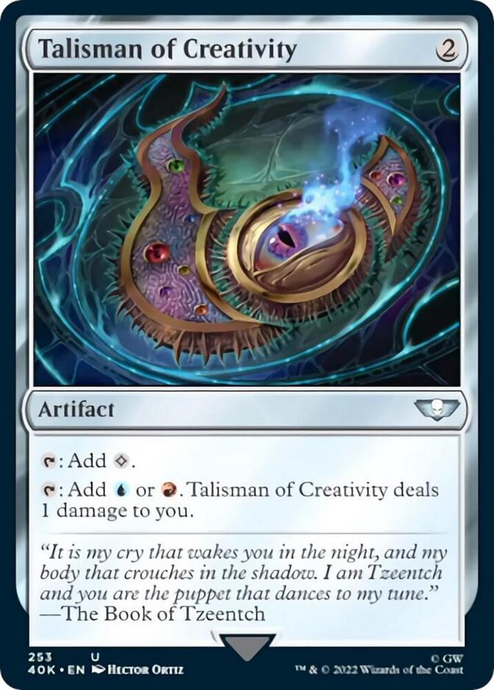 Talisman of Creativity (Surge Foil) 253 card from Universes Beyond: Warhammer 40,000
