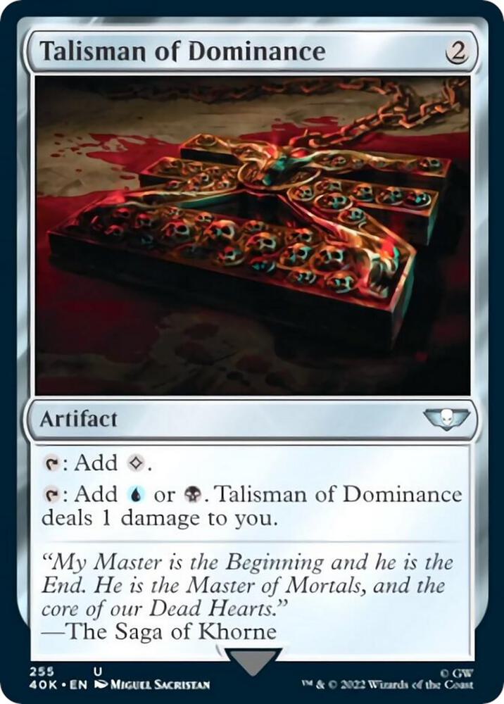 Talisman of Dominance (Surge Foil) 255 card from Universes Beyond: Warhammer 40,000