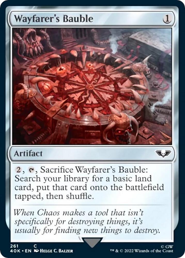 Wayfarer's Bauble 261 card from Universes Beyond: Warhammer 40,000