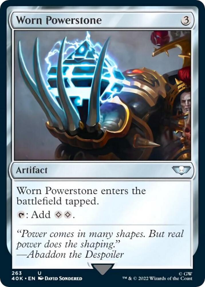 Worn Powerstone (Surge Foil) 263 card from Universes Beyond: Warhammer 40,000