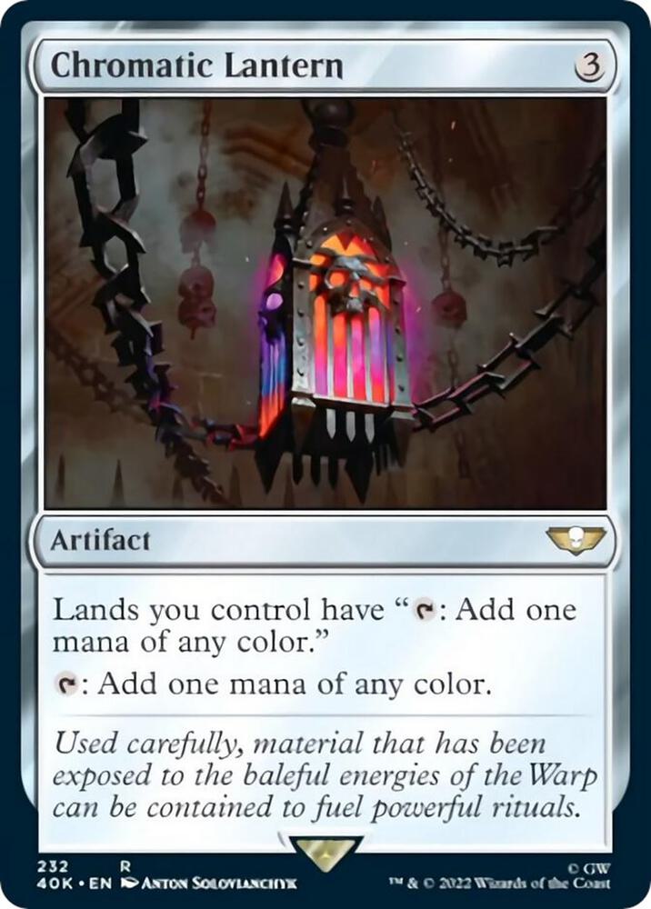 Chromatic Lantern 232 card from Universes Beyond: Warhammer 40,000
