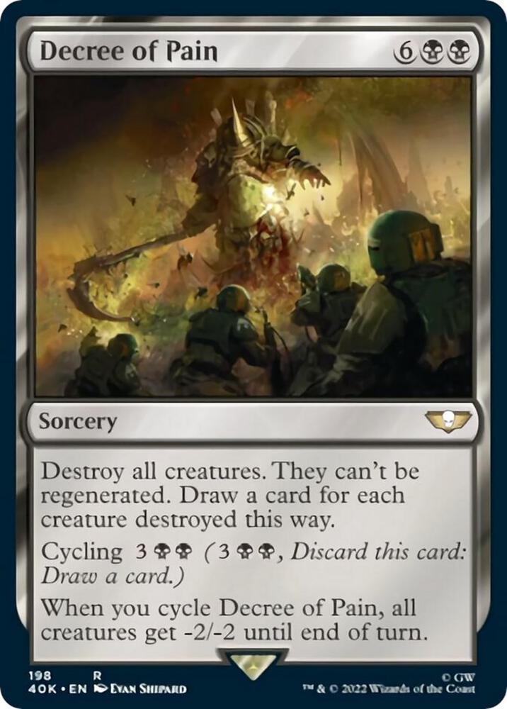 Decree of Pain 198 card from Universes Beyond: Warhammer 40,000