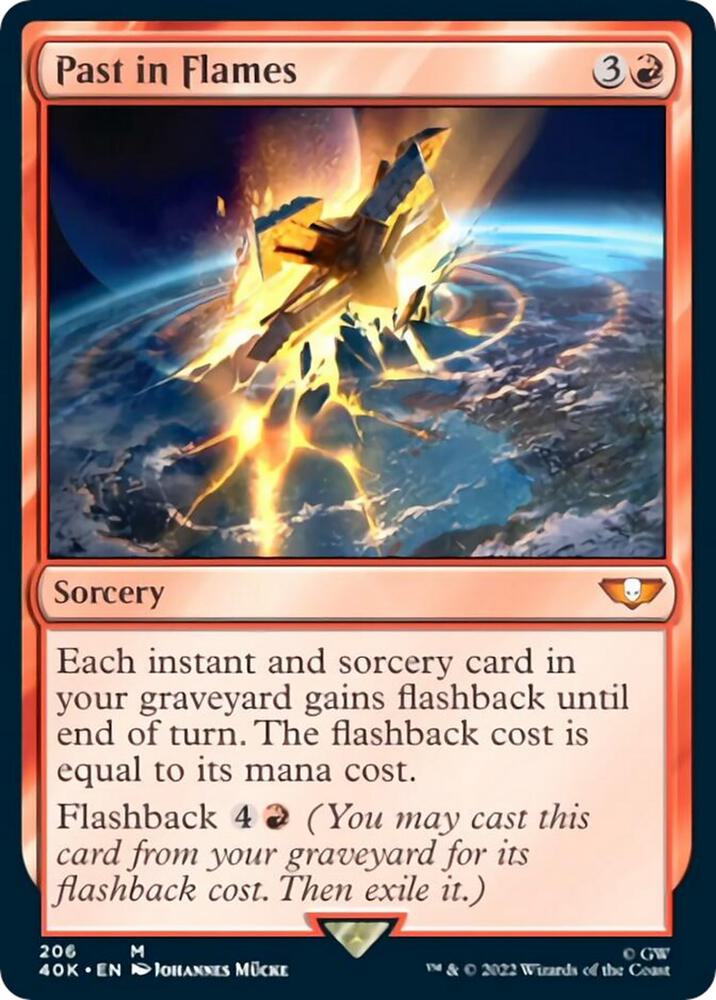 Past in Flames 206 card from Universes Beyond: Warhammer 40,000